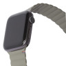 Силиконовый ремешок Decoded Silicone Magnetic Traction Strap Lite для Apple Watch 49/45/44/42 мм оливковый (Olive) - фото № 3
