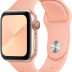 Силиконовый ремешок Gurdini для Apple Watch 44/45/49 мм розовый грейпфрут