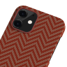 Чехол PITAKA MagEZ Case для iPhone 12 mini красный карбон ёлочка Herringbone (KI1207) - фото № 3