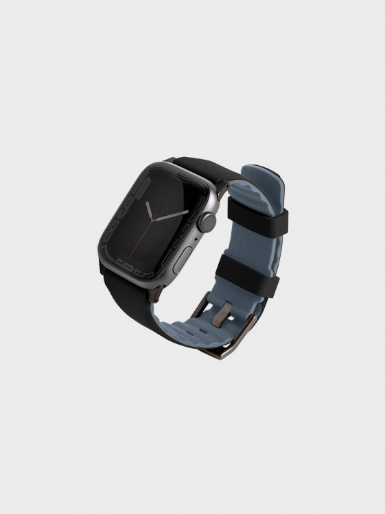 Силиконовый ремешок Uniq Linus для Apple Watch 38/40/41 мм черный