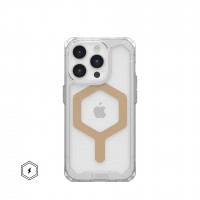 Чехол UAG Plyo с MagSafe для iPhone 15 Pro прозрачный/золото (Ice/Gold)
