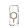 Чехол UAG Plyo с MagSafe для iPhone 15 Pro прозрачный/золото (Ice/Gold) - фото № 6