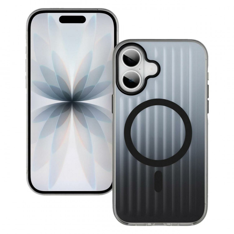 Чехол Gurdini Ocean Case для iPhone 17 прозрачный черный