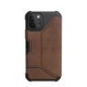 Чехол UAG Metropolis для iPhone 12 Pro Max коричневая кожа (Brown)
