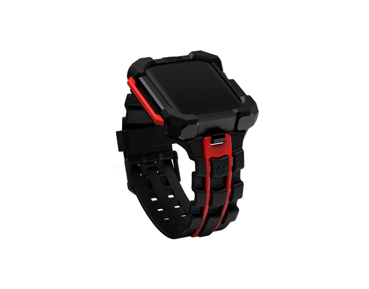 Чехол-браслет Element Case Special Ops для Apple Watch 45 мм черный/красный (Black/Red)