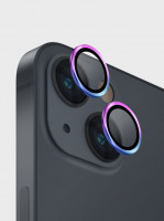 Защита объектива камеры Uniq Optix Lens Protector для iPhone 14 / 14 Plus с переливами (Iridescent)