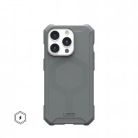 Чехол UAG Essential Armor с MagSafe для iPhone 15 Pro серебро (Silver)