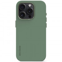 Чехол Decoded AntiMicrobial Silicone с MagSafe для iPhone 15 Pro Max зеленый (Sage Leaf Green)