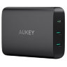 Сетевое зарядное устройство Aukey 2 USB / USB-C PD чёрное