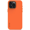Чехол Decoded AntiMicrobial Silicone с MagSafe для iPhone 15 Pro Max оранжевый (Apricot)