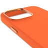 Чехол Decoded AntiMicrobial Silicone с MagSafe для iPhone 15 Pro Max оранжевый (Apricot) - фото № 2