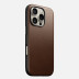 Кожаный чехол Nomad Modern Leather Case с MagSafe для iPhone 16 Pro коричневый (Brown)