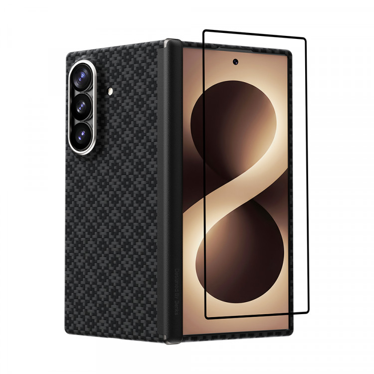 Чехол + стекло Benks ArmorAir для Samsung Galaxy Z Fold 8 Ultra - ArmorGrid Obsidian Black