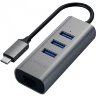 Переходник Satechi Type-C 2-in-1 USB 3.0 & Ethernet Aluminium Hub серый космос (ST-TC2N1USB31AM) - фото № 5