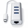 Переходник Satechi Type-C 2-in-1 USB 3.0 & Ethernet Aluminium Hub серый космос - фото № 6