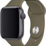 Силиконовый ремешок Gurdini для Apple Watch 42/44 мм лесной хаки