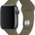 Силиконовый ремешок Gurdini для Apple Watch 44/45/49 мм лесной хаки