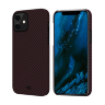 Чехол PITAKA MagEZ Case для iPhone 12 бордовый карбон - Twill (KI1203M)