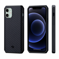 Чехол PITAKA MagEZ Case Pro 2 для iPhone 12 mini чёрный карбон - Twill (KI1201MMP)
