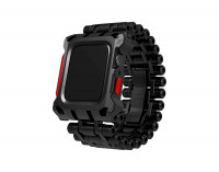 Металлический чехол-браслет Element Case Black Ops для Apple Watch 45 мм черный/красный (Black/Red)