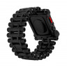 Металлический чехол-браслет Element Case Black Ops для Apple Watch 45 мм черный/красный (Black/Red) - фото № 5