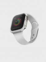 Чехол металлический Uniq Valencia для Apple Watch 44 мм серебристый