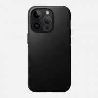 Кожаный чехол Nomad Modern Leather Case MagSafe для iPhone 14 Pro Max черный (Black)