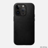 Кожаный чехол Nomad Modern Leather Case MagSafe для iPhone 14 Pro Max черный (Black) - фото № 3