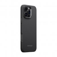 Чехол PITAKA Military-Grade Protective Case для iPhone 16 Pro Max - черный 600D Twill