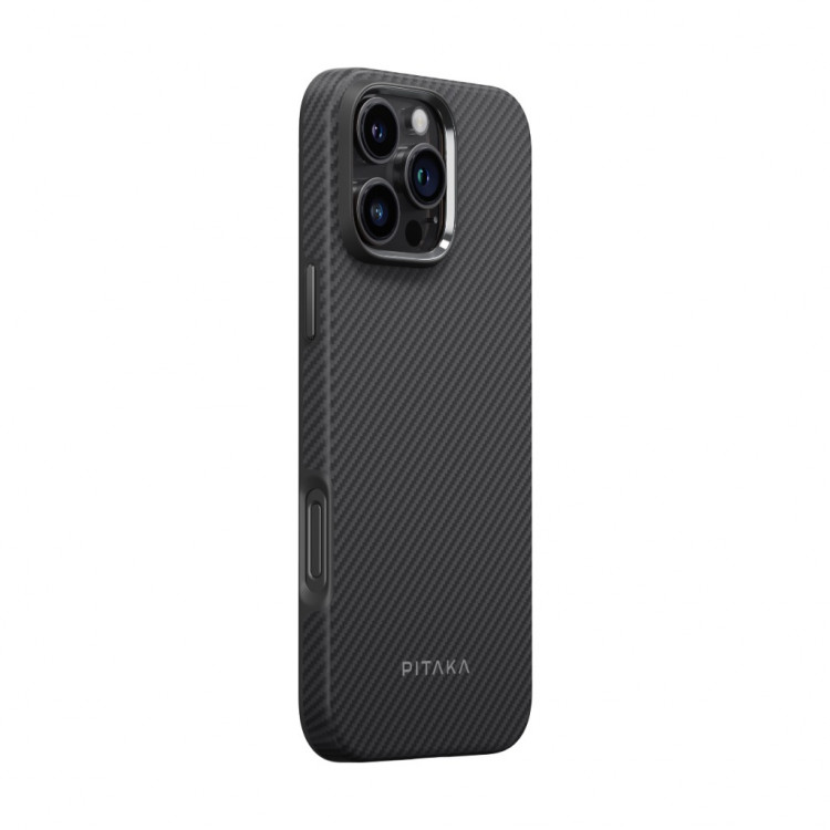 Чехол PITAKA Military-Grade Protective Case для iPhone 16 Pro Max - черный 600D Twill