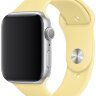 Силиконовый ремешок Gurdini для Apple Watch 42/44 мм лимонный мусс