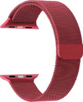 Ремешок Gurdini Milanese Loop металлический для Apple Watch 38/40 мм красный (Red)