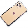 Силиконовый чехол Gurdini Crystal Ice для iPhone 11 Pro Max чёрный - фото № 2