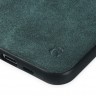 Чехол Gurdini Premium Alcantara для iPhone 11 Pro тёмно-зеленый - фото № 6