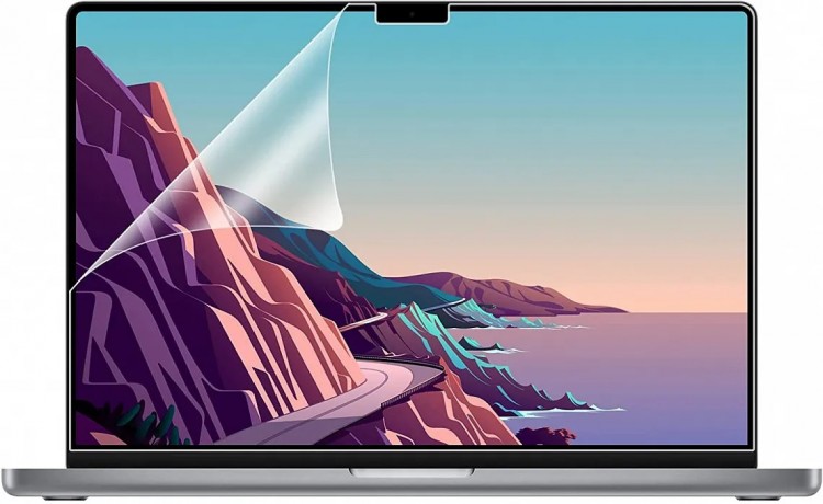 Защитная пленка на экран WiWU для MacBook Pro 16" (2021) 2 шт глянцевая