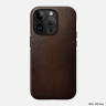 Кожаный чехол Nomad Modern Leather Case MagSafe для iPhone 14 Pro Max коричневый (Brown) - фото № 3
