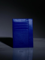 Картхолдер+ из гладкой натуральной кожи DOST Leather Co. синий