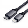 Кабель Satechi USB-C to Lightning MFI Cable 1.8 м серый космос (ST-TCL18M) - фото № 3