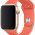Силиконовый ремешок Gurdini для Apple Watch 44/45/49 мм спелый клементин