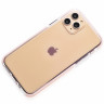 Силиконовый чехол Gurdini Crystal Ice для iPhone 11 Pro Max розовый - фото № 2
