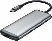Мульти-хаб Xiaomi Mi HAGiBiS UC39-PDMI (USB Type-C PD, 2 USB-A 3.0, SD, microSD, HDMI 4K 30 Гц) серый