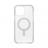 Чехол UAG Essential Armor with MagSafe для iPhone 13 mini прозрачный (Frosted Ice) - фото № 4