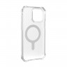 Чехол UAG Essential Armor with MagSafe для iPhone 13 mini прозрачный (Frosted Ice) - фото № 5