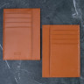 Картхолдер+ из гладкой натуральной кожи DOST Leather Co. рыжий - фото № 2
