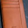 Картхолдер+ из гладкой натуральной кожи DOST Leather Co. рыжий - фото № 4