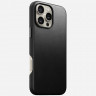 Кожаный чехол Nomad Traditional Leather Case с MagSafe для iPhone 16 Pro Max черный (Black)