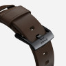 Кожаный ремешок Nomad Modern Band для Apple Watch 49/45/44/42 мм коричневый/черный (Brown/Black) - фото № 5