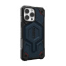 Чехол UAG Monarch Pro Kevlar с MagSafe для iPhone 16 Pro Max синий кевлар (Kevlar Mallard) - фото № 4