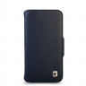 Кожаная обложка-кошелек Vaja Wallet wrap add-on V-Mag для iPhone 16 Pro синий (Floater Indigo)