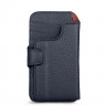 Кожаная обложка-кошелек Vaja Wallet wrap add-on V-Mag для iPhone 16 Pro синий (Floater Indigo) - фото № 3